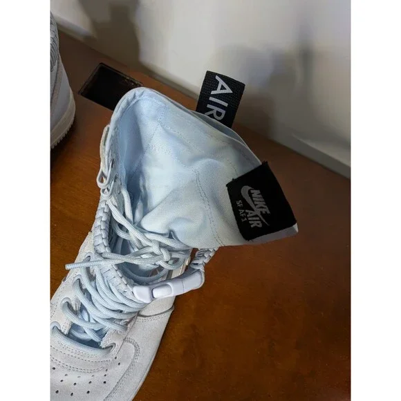 RARE Nike SF AF1 High Blue Tint Sneakers US Men 8 864024-402 Utility Gorpcore